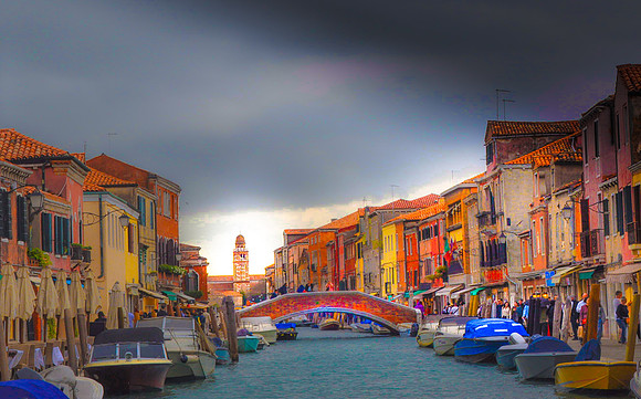 Shopping the Venetian Islands in the Rain