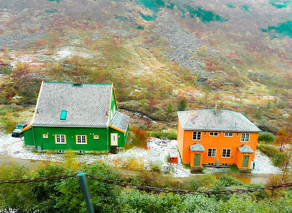 Homesteads along the Flamsbana Railway