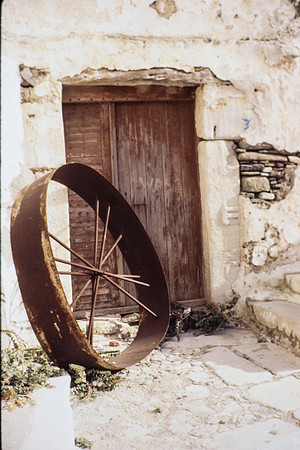cityscape, wheel, door