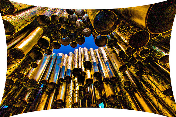 Sibelius Monument, detail in gold