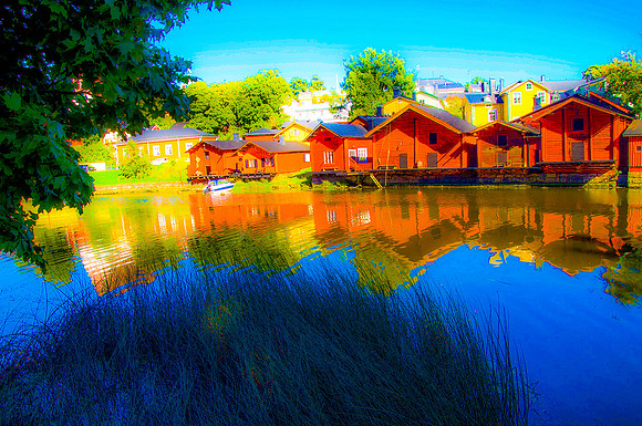 Medieval Red Homes, Porvoo, Finland