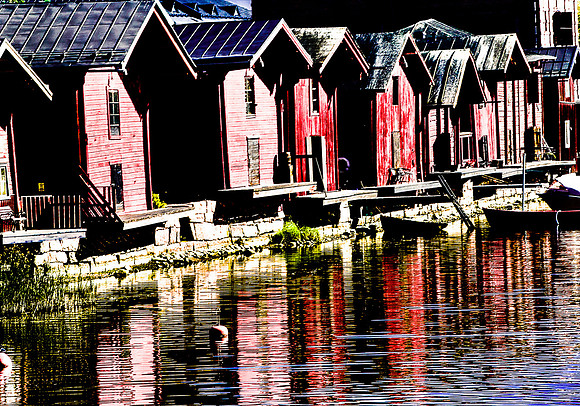 Medieval Red Homes, Dusk